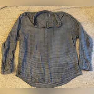 Van Heusen Black and White Mini Check Button-Down Shirt